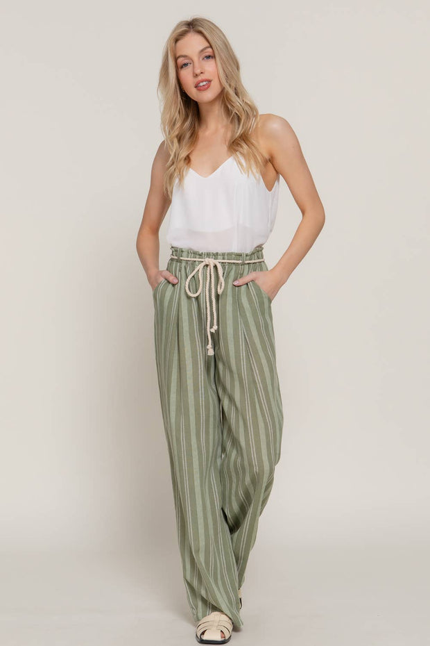 Seaside Stripe Linen Pants