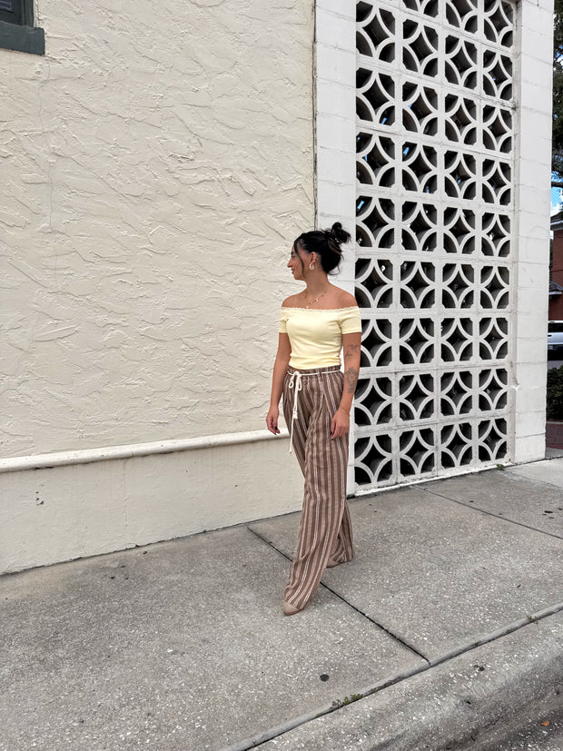 Seaside Stripe Linen Pants