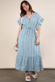 Saffron Boho Midi Dress