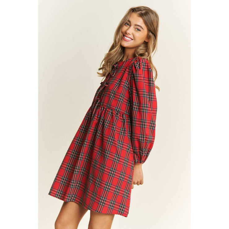 Christmas Day Plaid Dress