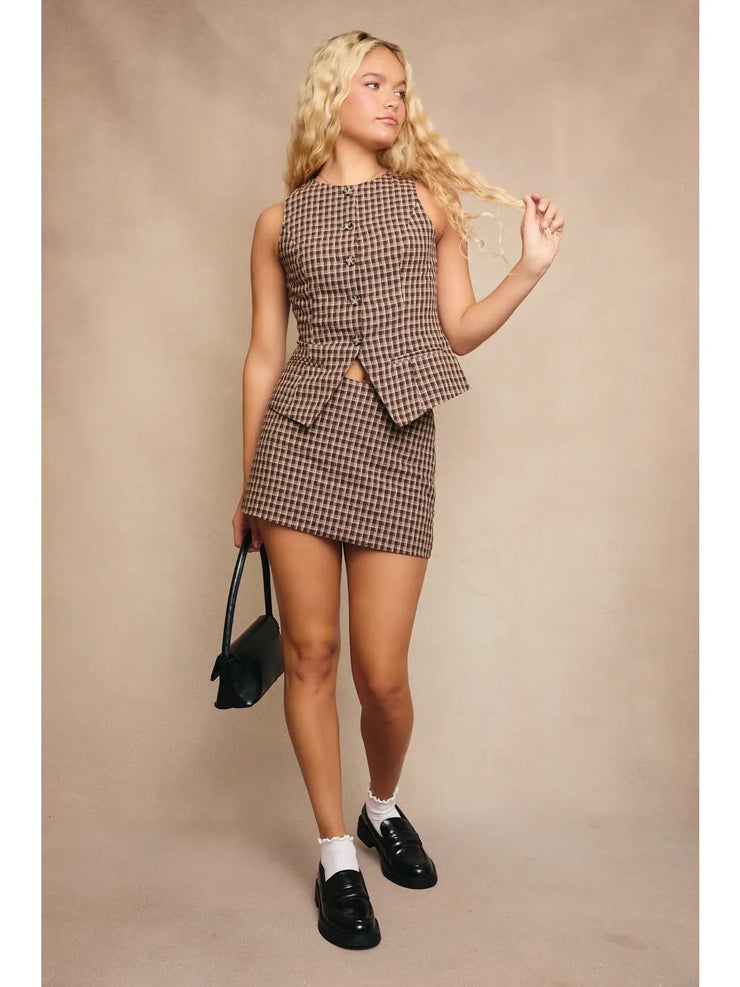 Blair Plaid Mini Skirt