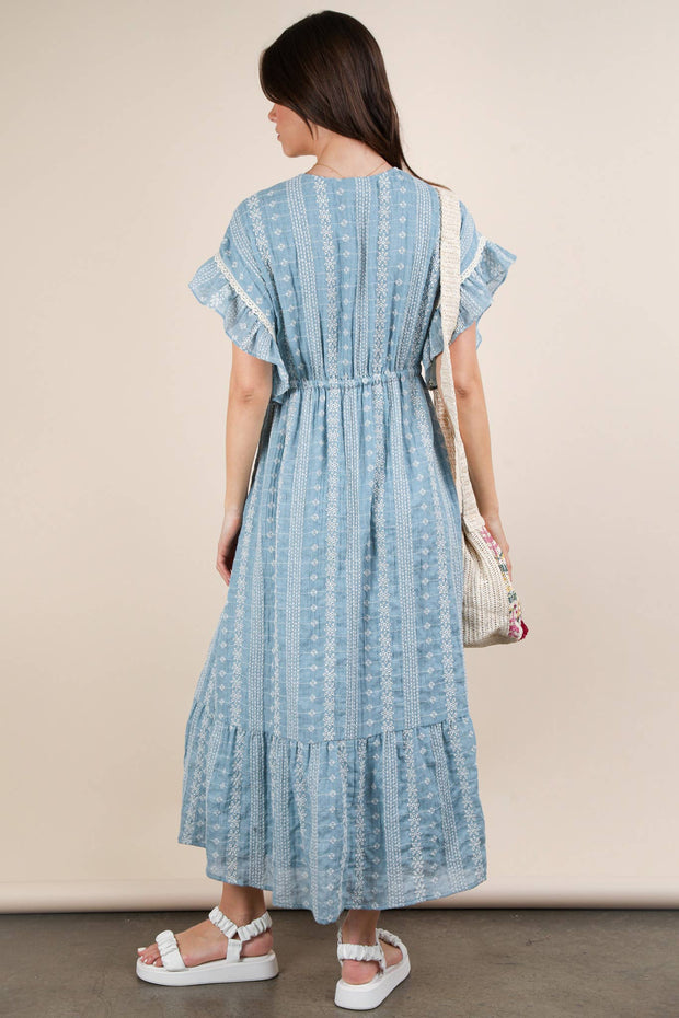 Saffron Boho Midi Dress
