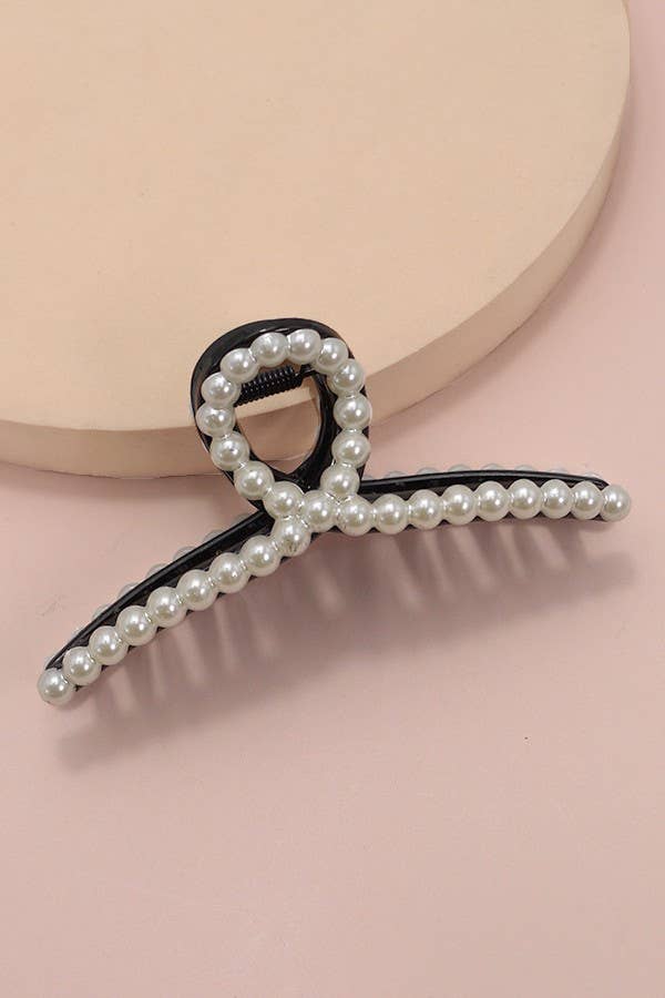 CLASSIC PEARL HAIR CLAW CLIPS