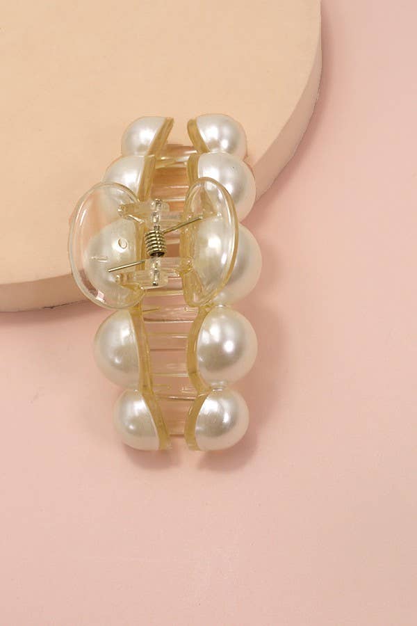 CLASSIC PEARL HAIR CLAW CLIPS