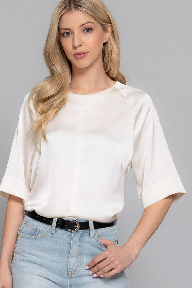 Grace Note Satin Blouse