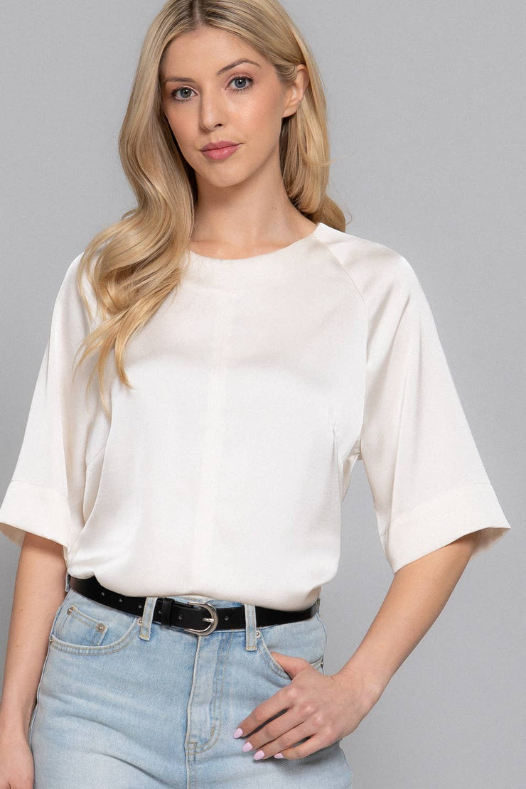 Grace Note Satin Blouse
