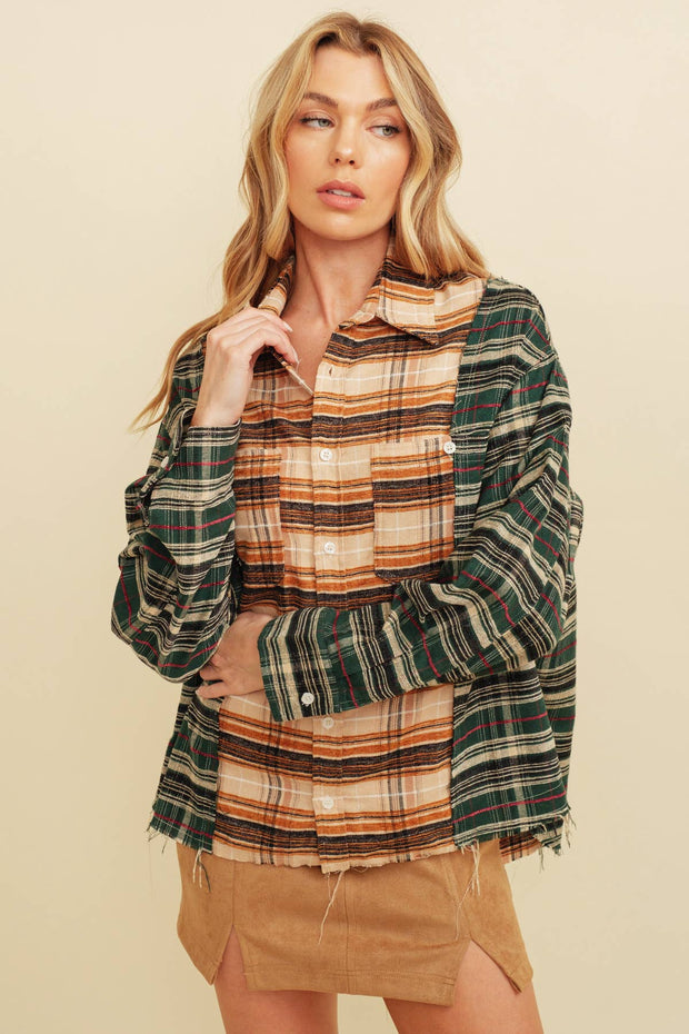 Claire Flannel Top