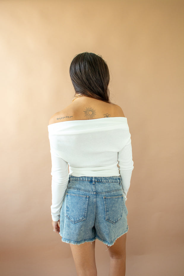 Tyana Off Shoulder Top White