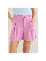 Bray Linen Shorts Pink