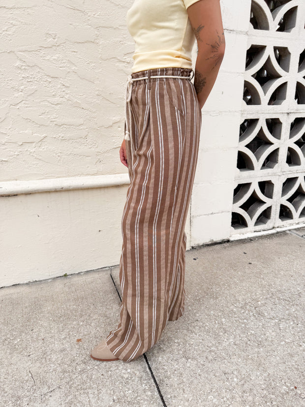 Seaside Stripe Linen Pants