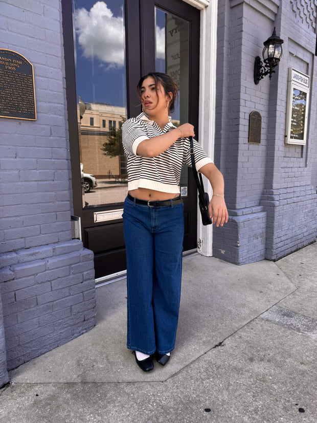 Moxie Striped Top