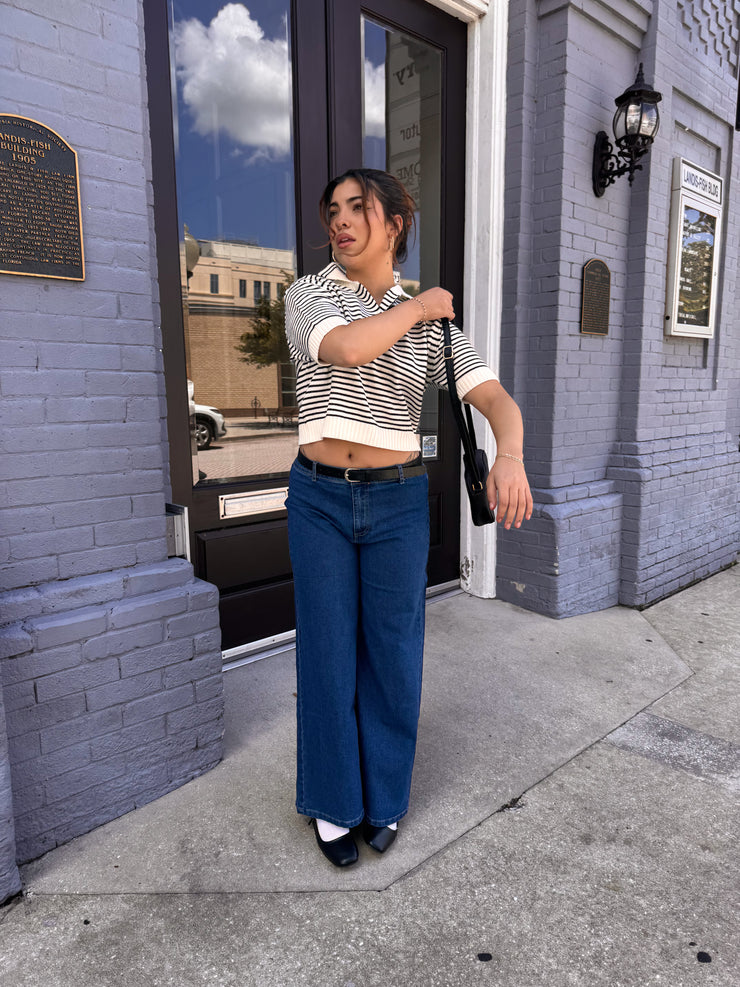Moxie Striped Top