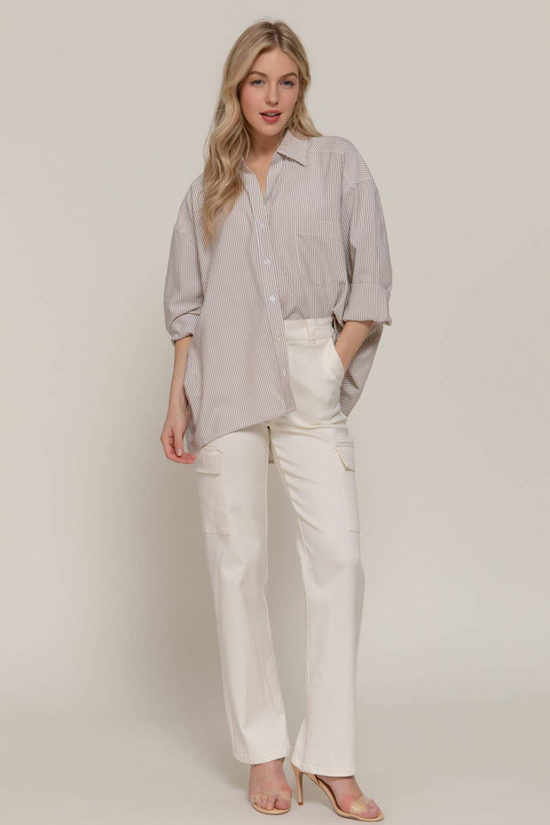 Boardwalk Stripe Oversized Shirt