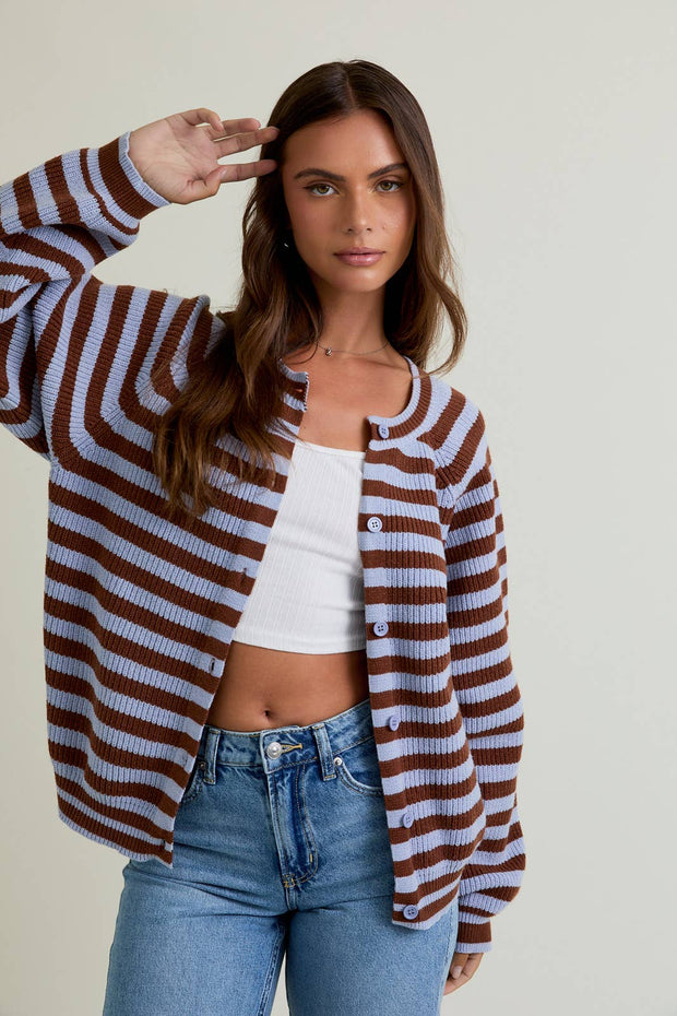Callie Striped Cardigan