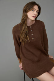 Chestnut Praline Sweater Dress