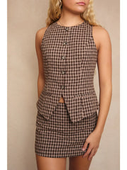 Blair Plaid Vest Top
