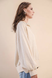 Brielle Waffle Knit Pullover