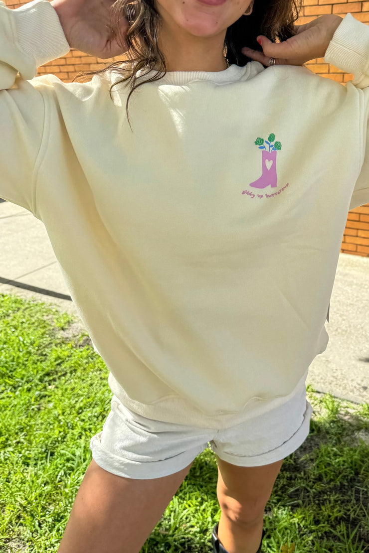 Giddy Up Buttercup Crewneck