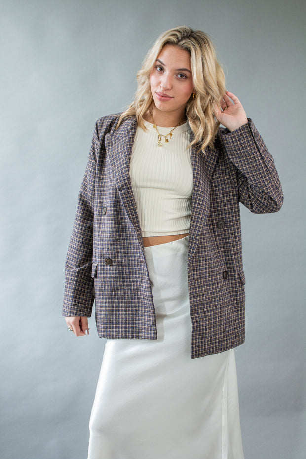 Kelsey Plaid Blazer