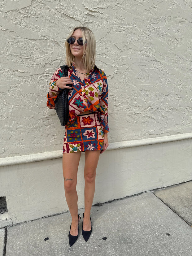 Retro Bloom Skirt