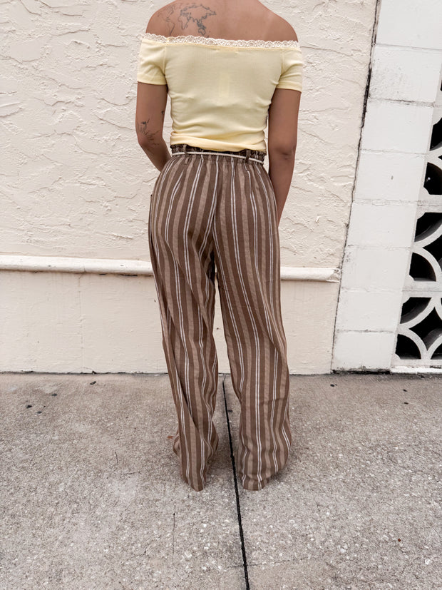 Seaside Stripe Linen Pants