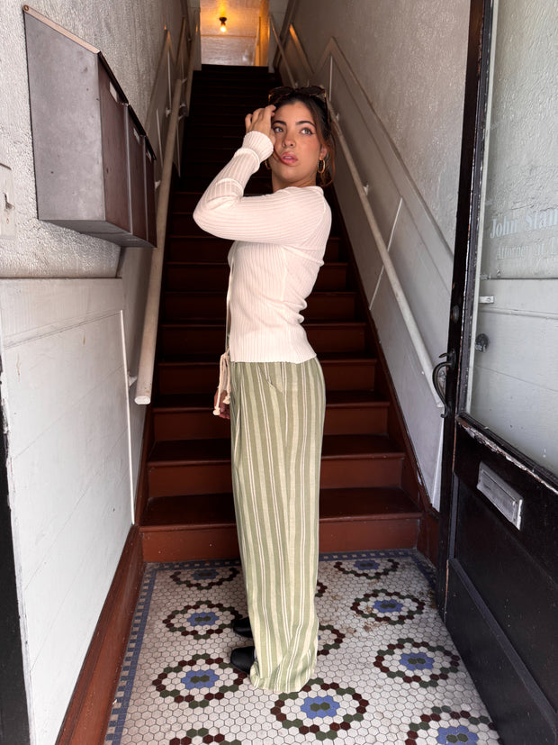 Seaside Stripe Linen Pants