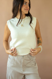 Amy Sweater Vest Ivory