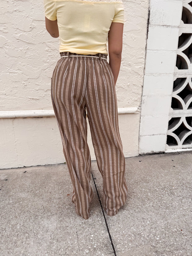 Seaside Stripe Linen Pants