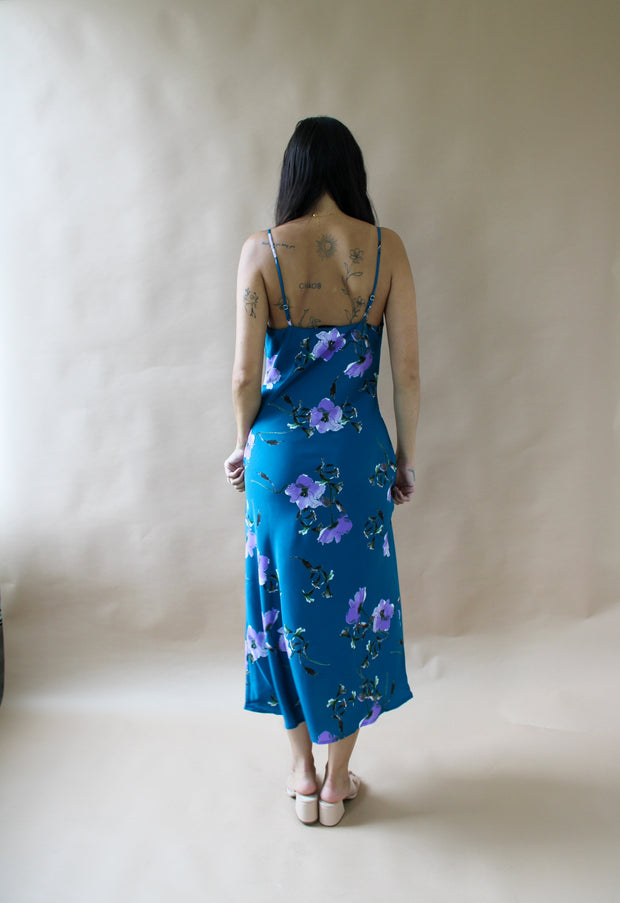 Demi Floral Maxi Dress Teal