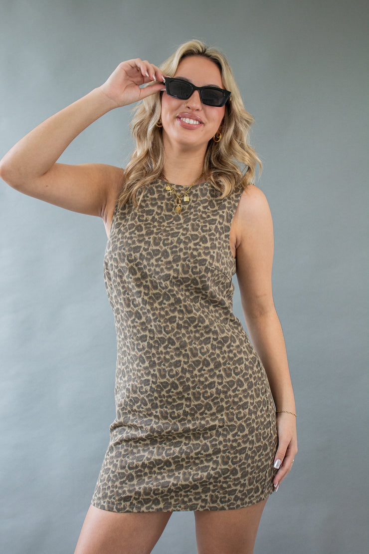 Marina Leopard Dress