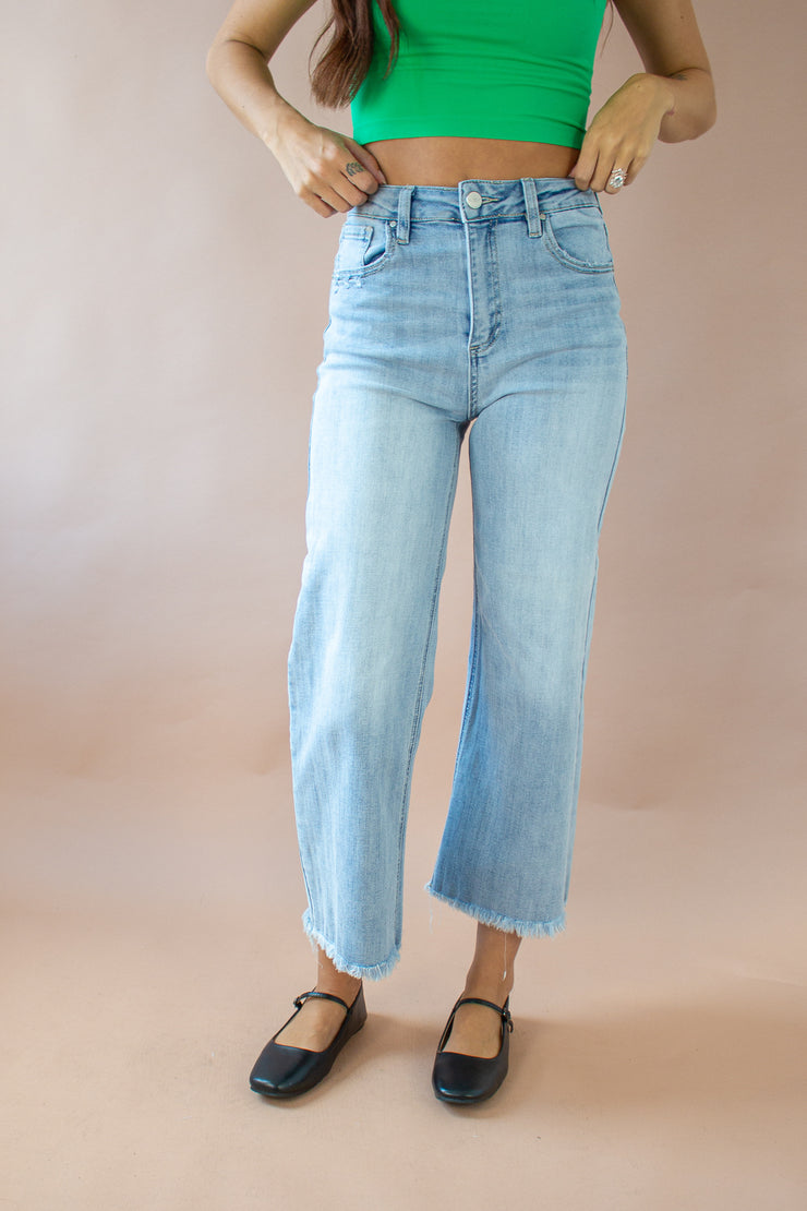 Jessy Wide Leg Jeans Light Wash