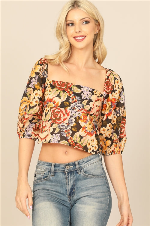 Barbados Floral Top