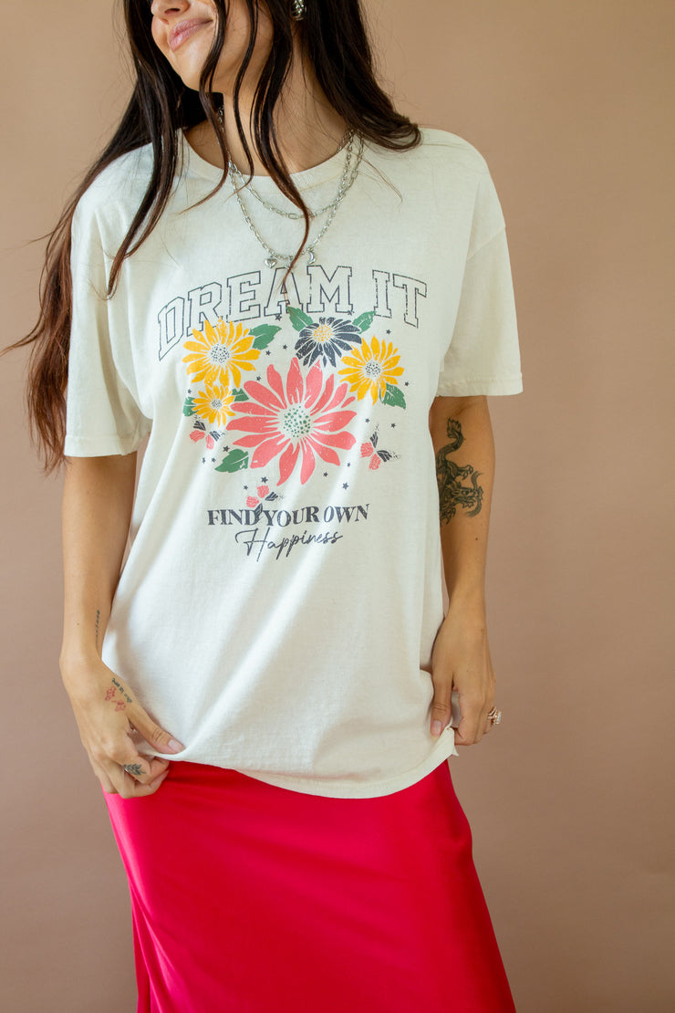 Dream It Spring Graphic Tee Ivory