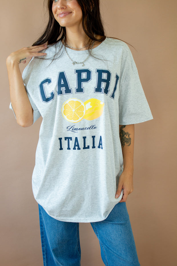 Capria Italia Oversized Tee Grey