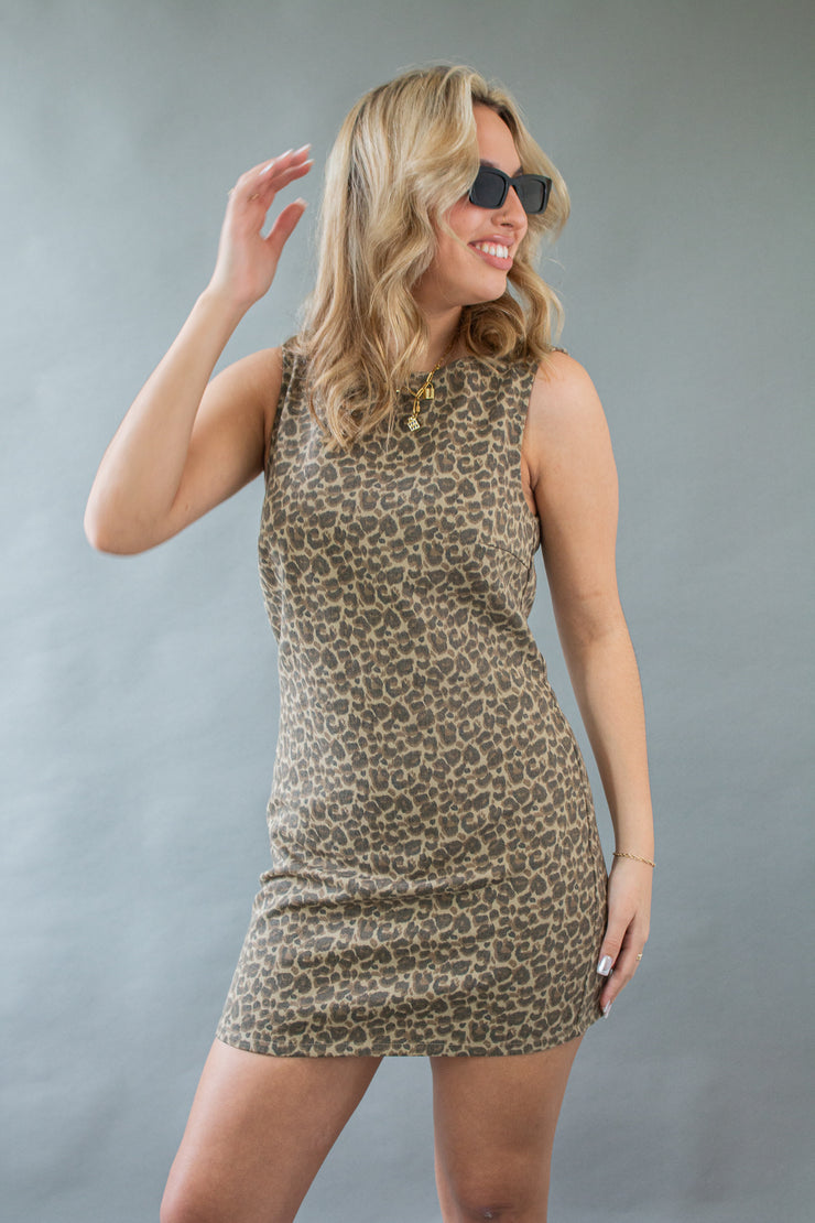 Marina Leopard Dress