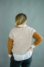 Gwen Wool Blend Sweater Taupe