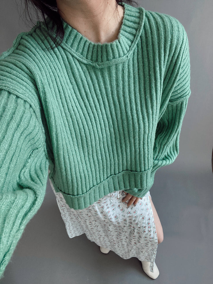 Mandy Ribbed Sweater Sage