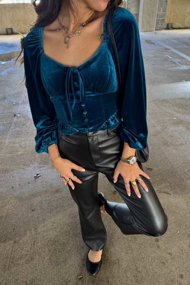 Alina Velvet Top