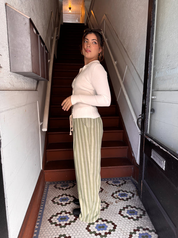 Seaside Stripe Linen Pants