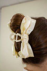 Satin Ribbon Bow Hair Claw
