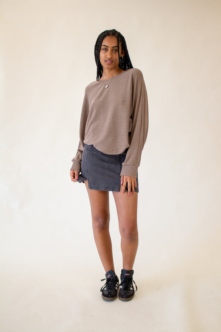 Tomi Ribbed Sweater Brown