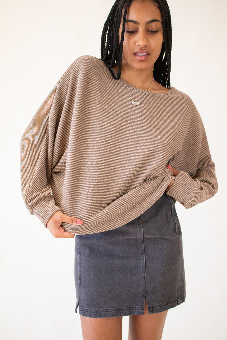 Tomi Ribbed Sweater Brown