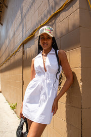 Mila Cotton Mini Dress White