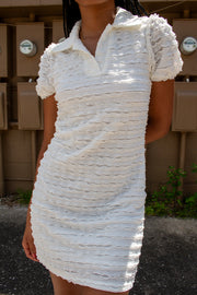 Blake Ruffled Dress White