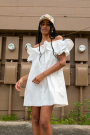 Skylar Off Shoulder Dress White