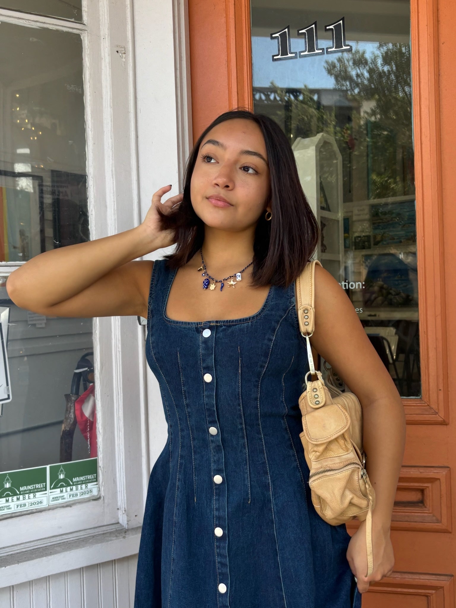 Samantha Denim Midi Dress M