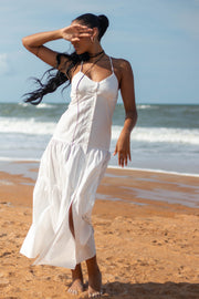 Arielle Cotton Maxi Dress White