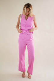 Amber Belted Pants Pink