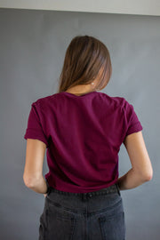 Merry Merry Graphic Tee Burgundy