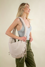 XL Soft Touch Puff Shoulder Bag